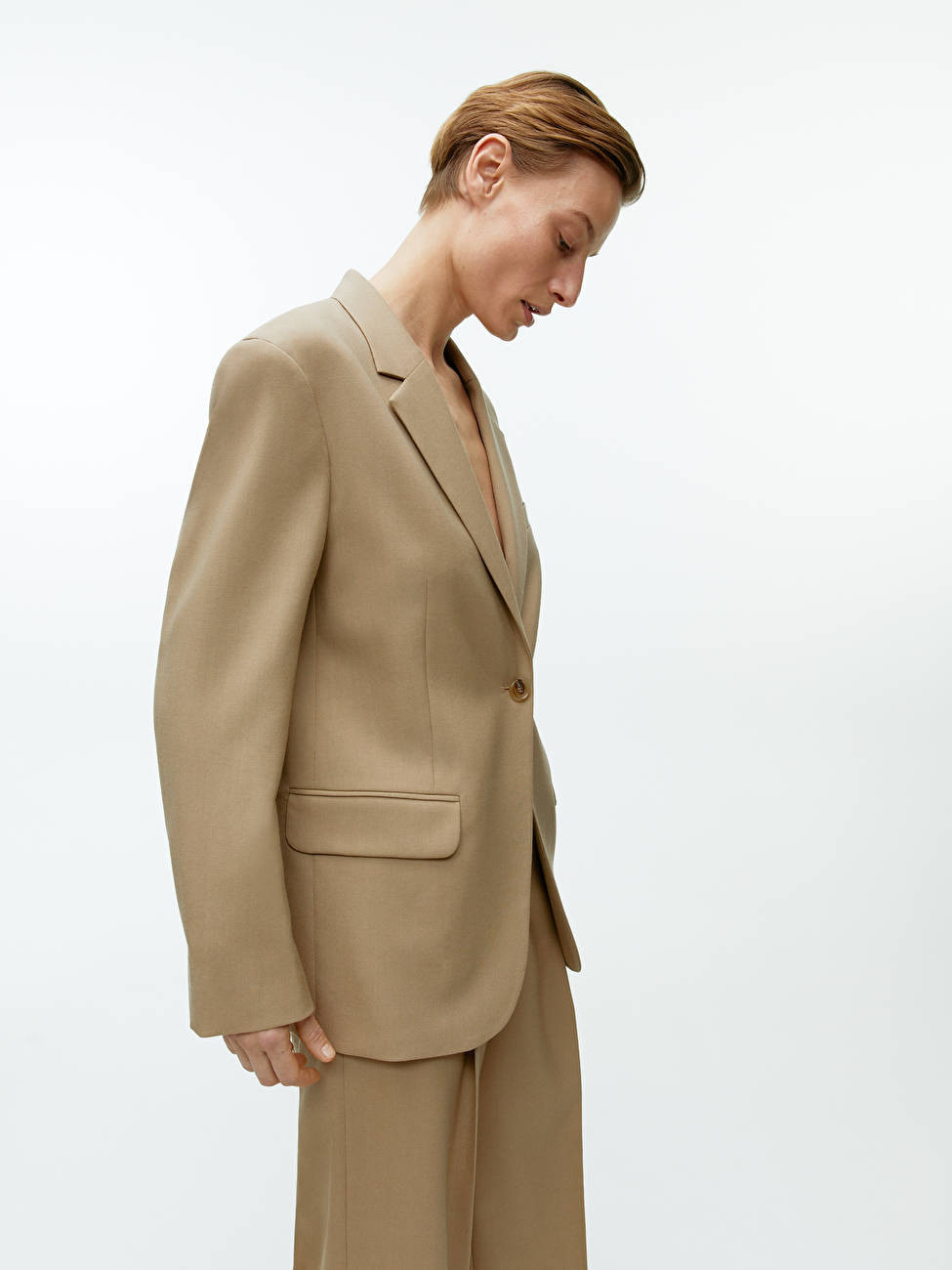 Oversized Wool Hopsack Blazer | ARKET (US&UK)