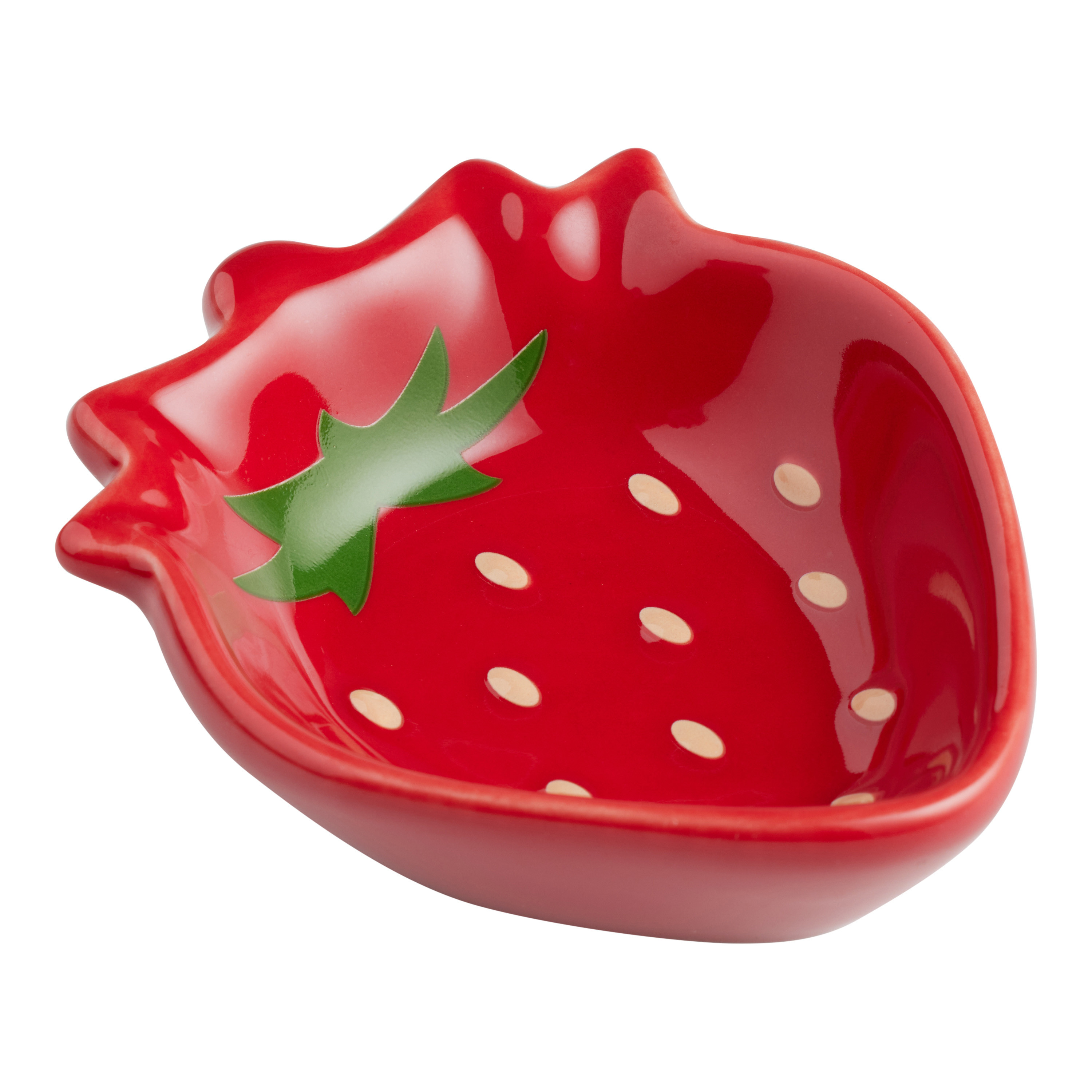 Ceramic Strawberry Figural Pinch Bowl Set of 2 | World Market