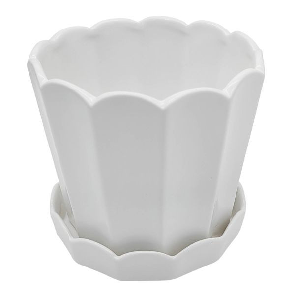 Providence Indoor Eloise White Planter, 5" | At Home