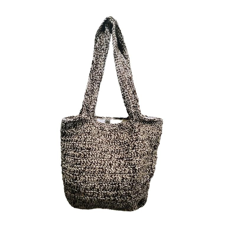 Shoulder Handbag Crochet Tote, Crochet Tote Bag, Lined Crochet Shoulder Bag, Crochet Tote Bag, Ha... | Amazon (US)