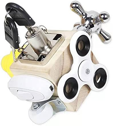 Busy Cube for Kids Sensory Busy Board Travel Toy for Toddlers 1 2 3 Years Old Educational Learnin... | Amazon (US)