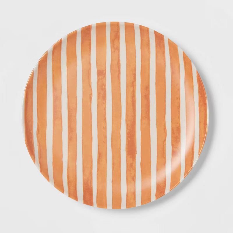 8" Bamboo and Melamine Striped Salad Plate - Threshold™ | Target