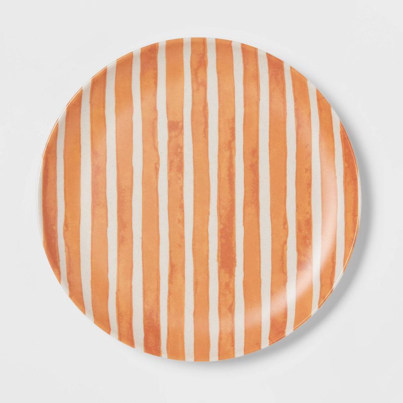 8" Bamboo and Melamine Striped Salad Plate - Threshold™ | Target