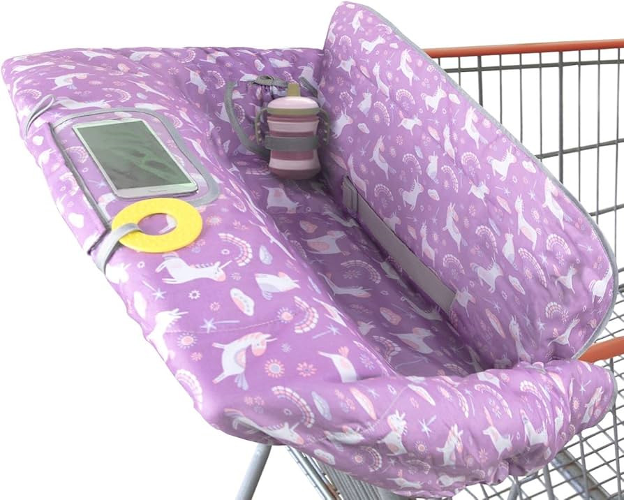 Suessie Shopping Cart Cover and High Chair Cover, Unicorns | Amazon (US)