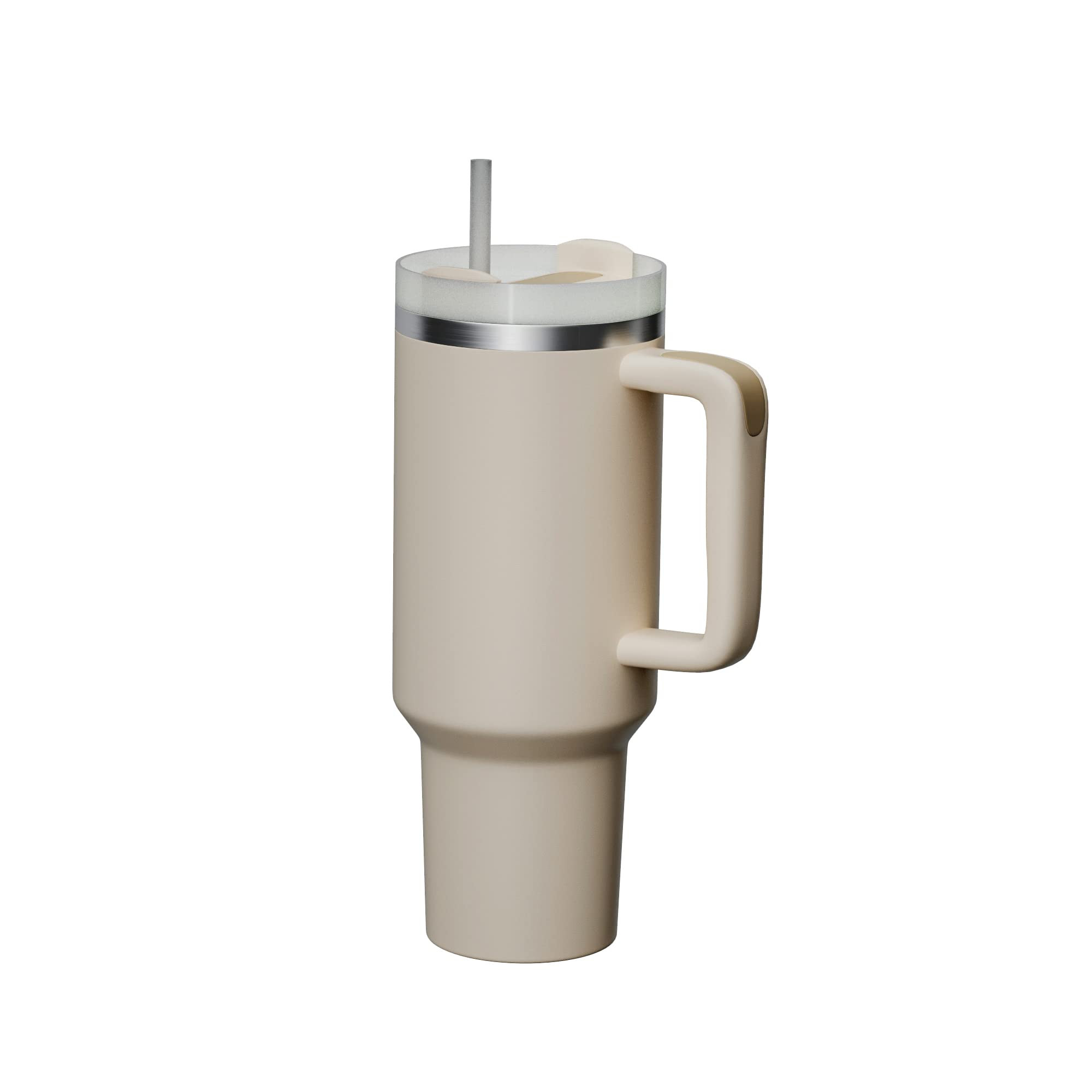 KISSKIND Tumbler With Handle 40 oz Travel Mug Straw Covers Cup with Lid Insulated Quencher Stainl... | Amazon (US)