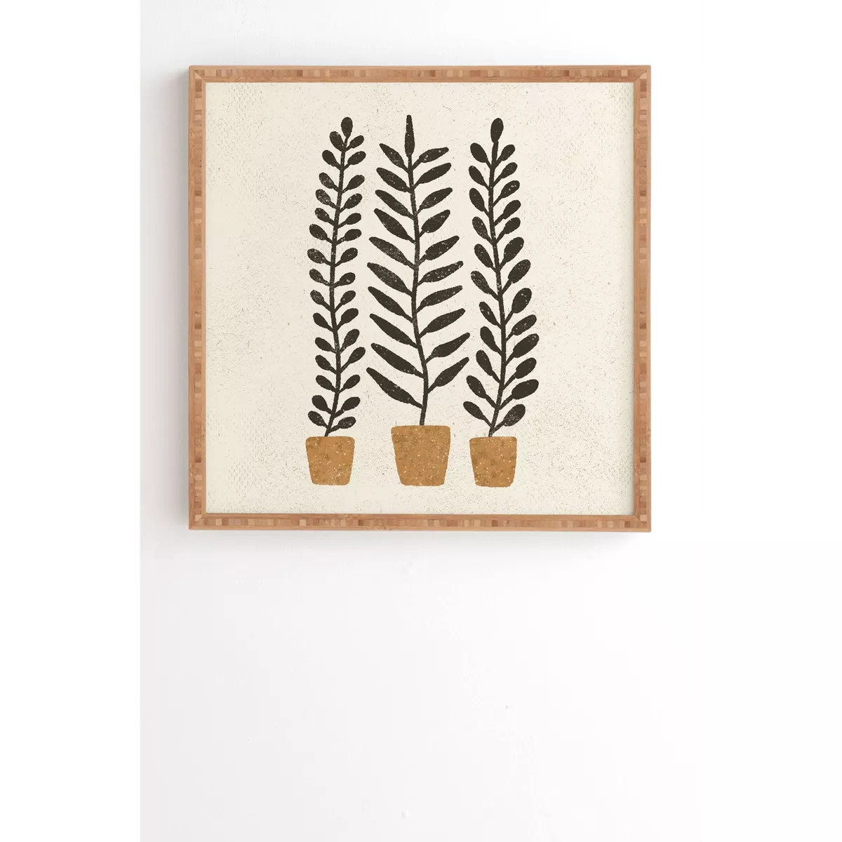 Pauline Stanley Potten Ferns Terracotta Framed Wall Art - Deny Designs | Target