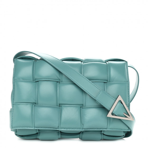 BOTTEGA VENETA Nappa Maxi Intrecciato Padded Cassette Crossbody Bag Linoleum | Fashionphile