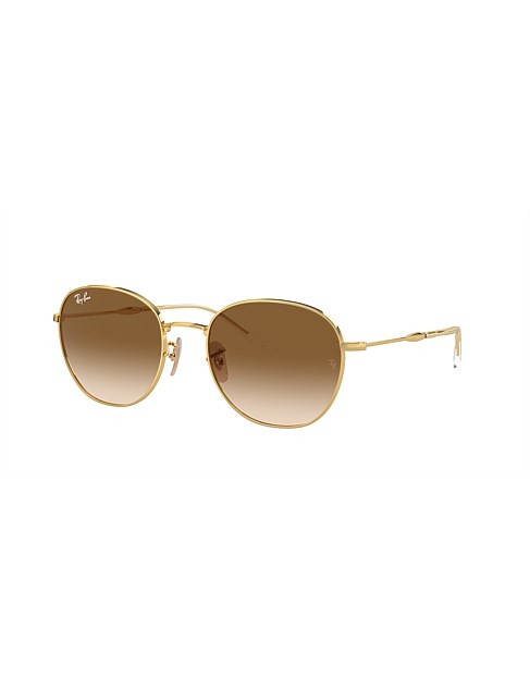 Ray-ban Phantos Gold Clear Gradient Brown Sunglass | David Jones | David Jones (Australia & New Zealand)