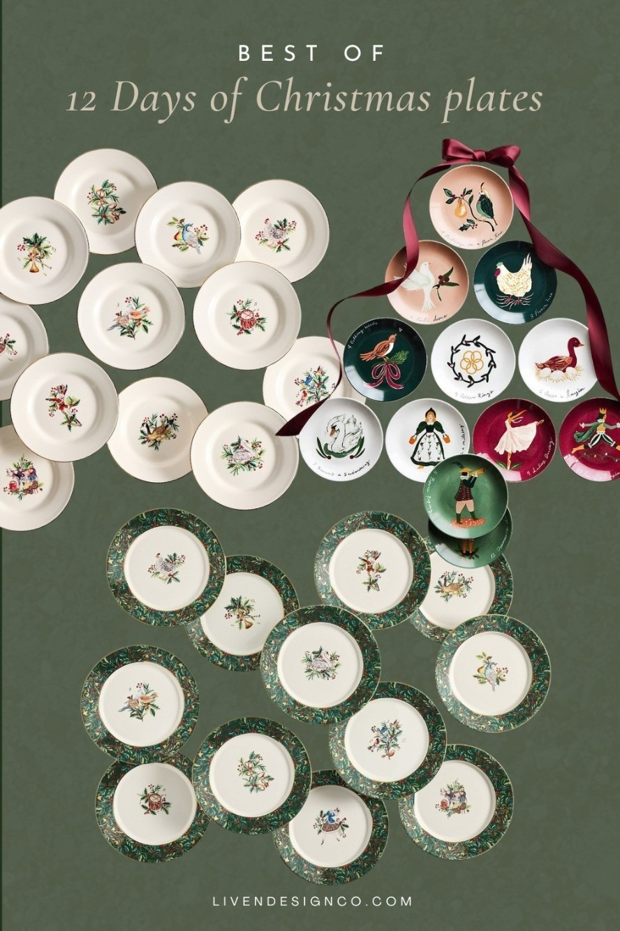 12 days of Christmas dinnerware. Christmas dinnerware. Christmas plates. Salad plates. Dessert plates. Holiday decor. 

#LTKHoliday #LTKSeasonal #LTKHome