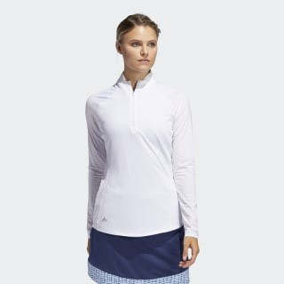 adidas Solid UV Long Sleeve Polo Shirt - White | adidas US | adidas (US)