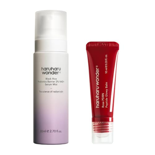 haruharu wonder Glow-on-the-Go Duo, 2% NAD Mist and PDRN with Peptide Lipbam | Amazon (US)