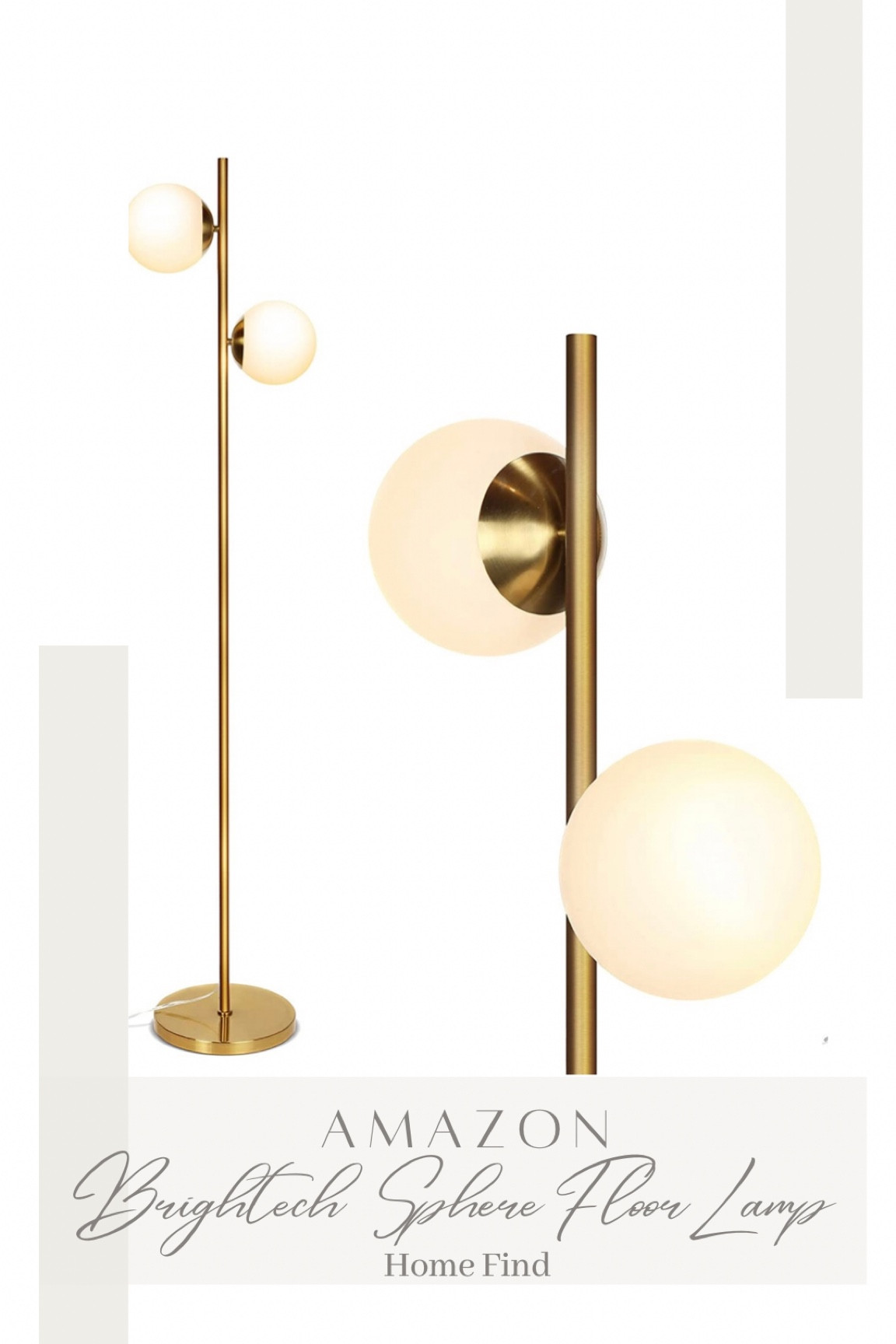 Beautiful minimal floor lamp from Amazon. Also available in black. 

#LTKunder100 #LTKhome