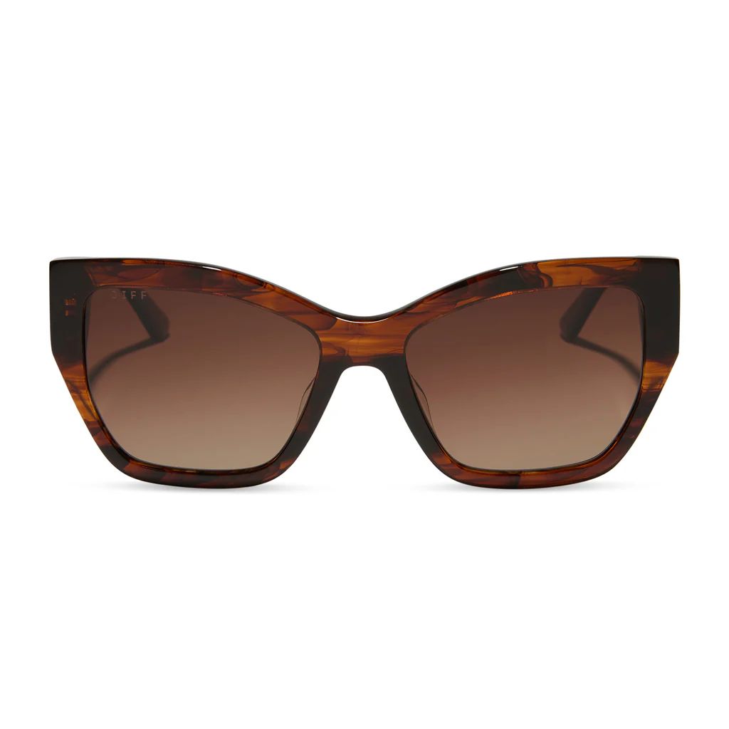 VIVIENNE - SEQUOIA TORTOISE + BROWN GRADIENT + POLARIZED SUNGLASSES | DIFF Eyewear