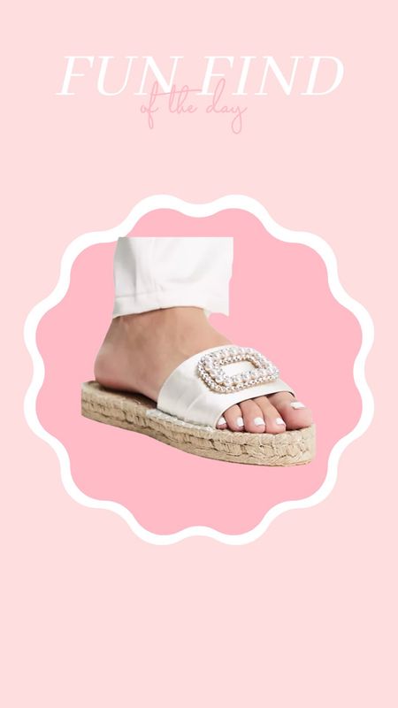 The pearl detail on these espadrille sandals are so cute! These are in my cart for spring! 

#LTKSeasonal #LTKshoecrush #LTKunder50