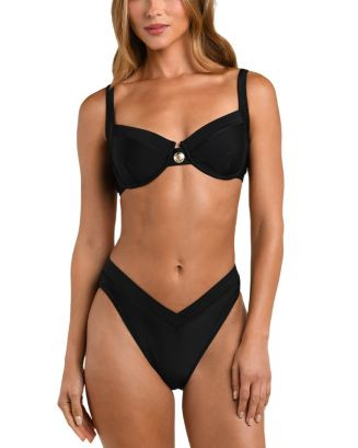 Adrienne Structured Bikini Top & Ashleigh V Front Bikini Bottom | Bloomingdale's (AU)