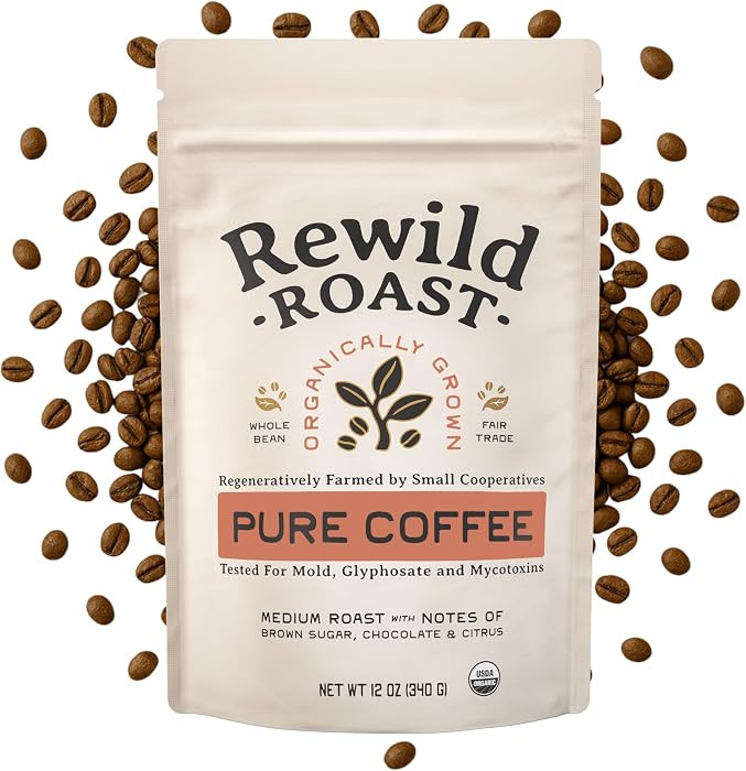 Lineage Provisions Rewild Roast Coffee, 12 oz Whole Beans | Amazon (US)