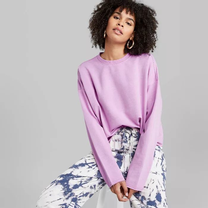 Women's French Terry Sweatshirt - Wild Fable™(Regular & Plus) | Target