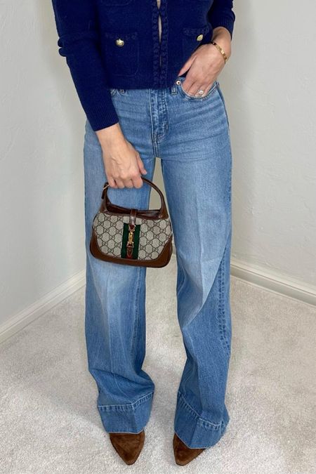 Jeans
Wide leg jeans
Denim
Gucci bag
Jacket
Fall outfit 
Fall outfits 
Fall outfit 
#ltkseasonal 
#ltku
#ltkstyletip
#ltkitbag 

#LTKfindsunder100 #LTKshoecrush #LTKfindsunder50