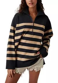 Free People Coastal Stripe Pullover Top | Belk