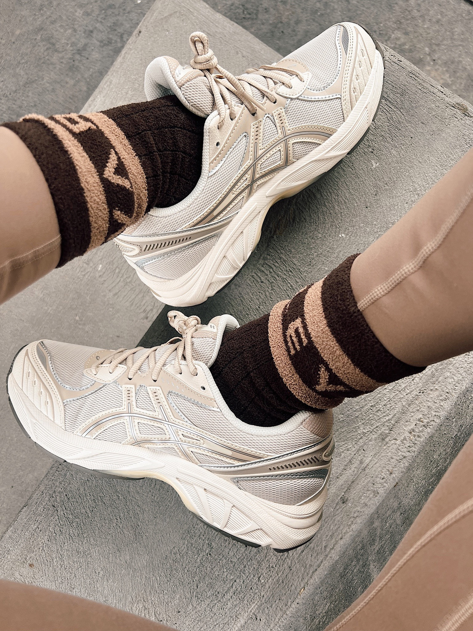 New neutral asics sneakers in stock and they fit TTS

#LTKstyletip #LTKshoecrush