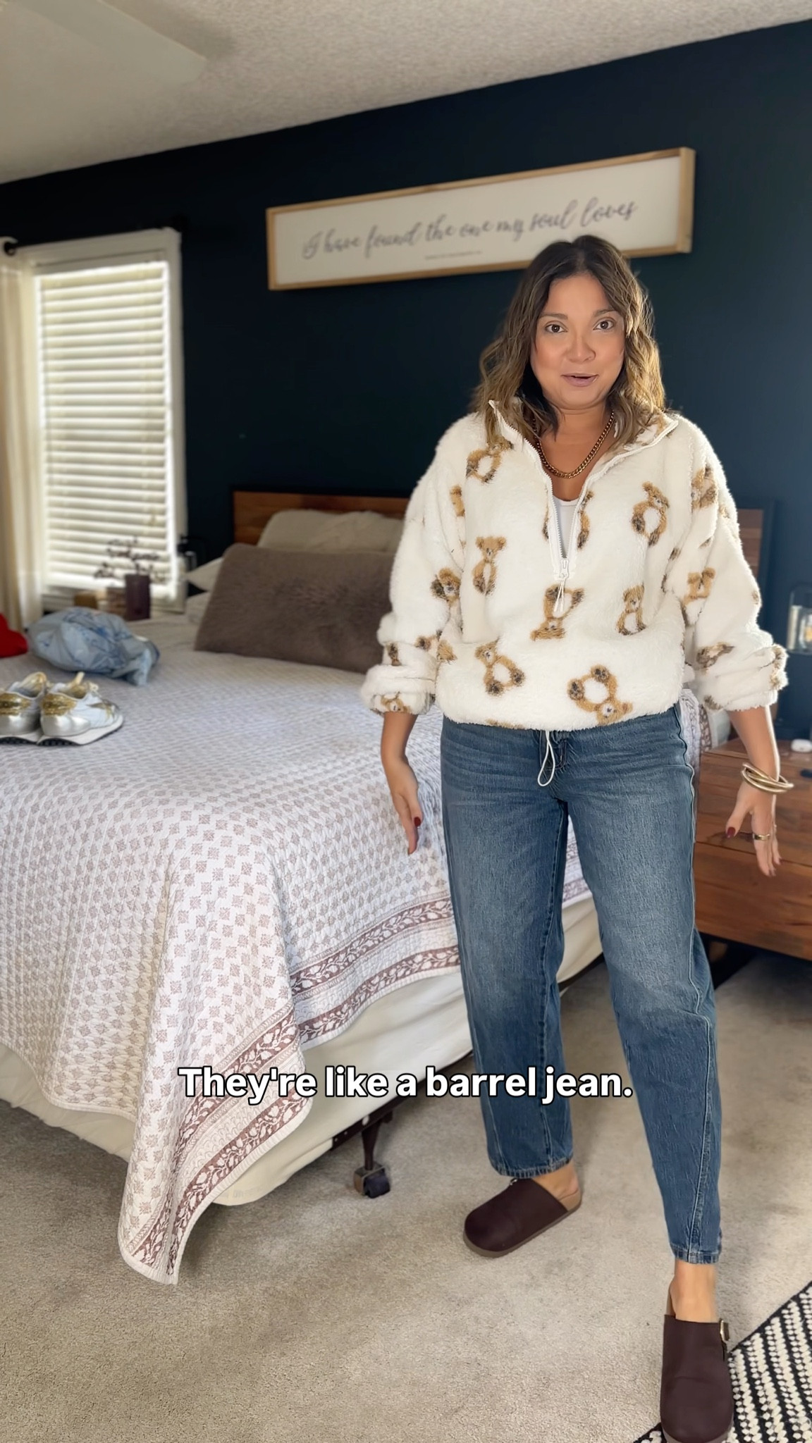 Jeans fit true to size! Size up in Sherpa for oversized fit! Walmart Black Friday, Walmart fashion 

#LTKgrwm #LTKHoliday #LTKCyberWeek