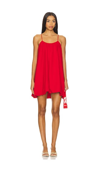 Cleo Crepe Mini Dress in Lucky Red | Revolve Clothing (Global)