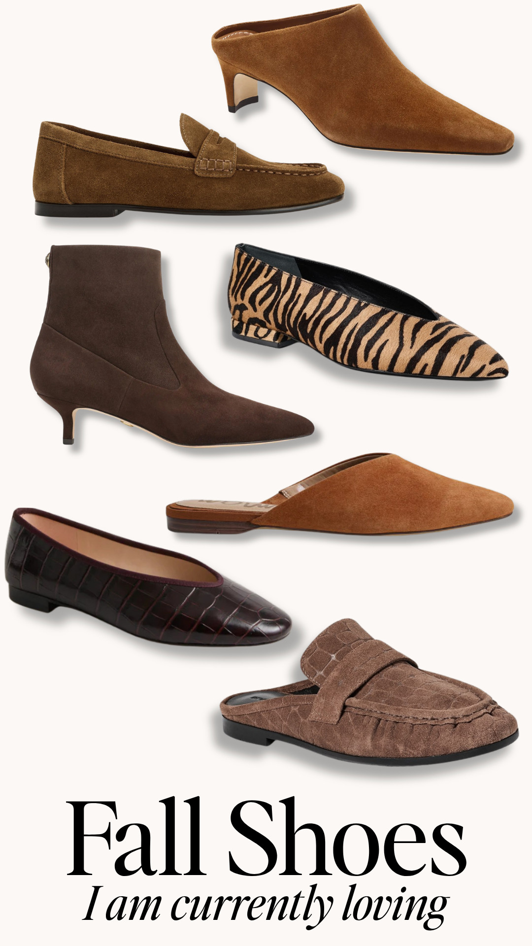 Fall shoes that I am currently loving 

 