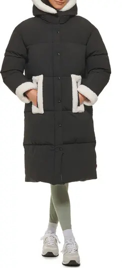 Levi's® Faux Shearling Trim Puffer Parka | Nordstrom | Nordstrom