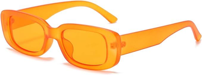 BUTABY Rectangle Sunglasses for Women Retro Driving Glasses 90’s Vintage Fashion Narrow Square Frame | Amazon (US)