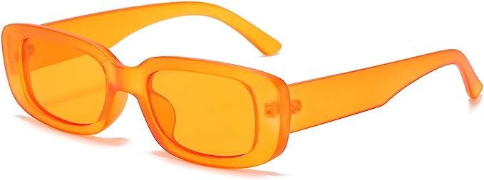 BUTABY Rectangle Sunglasses for Women Retro Driving Glasses 90’s Vintage Fashion Narrow Square Frame | Amazon (US)