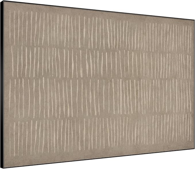 SIGNWIN 60"x72" Extra Large Framed Wall Art Neutral Abstract Line Pattern Beige Print for Home Li... | Amazon (US)