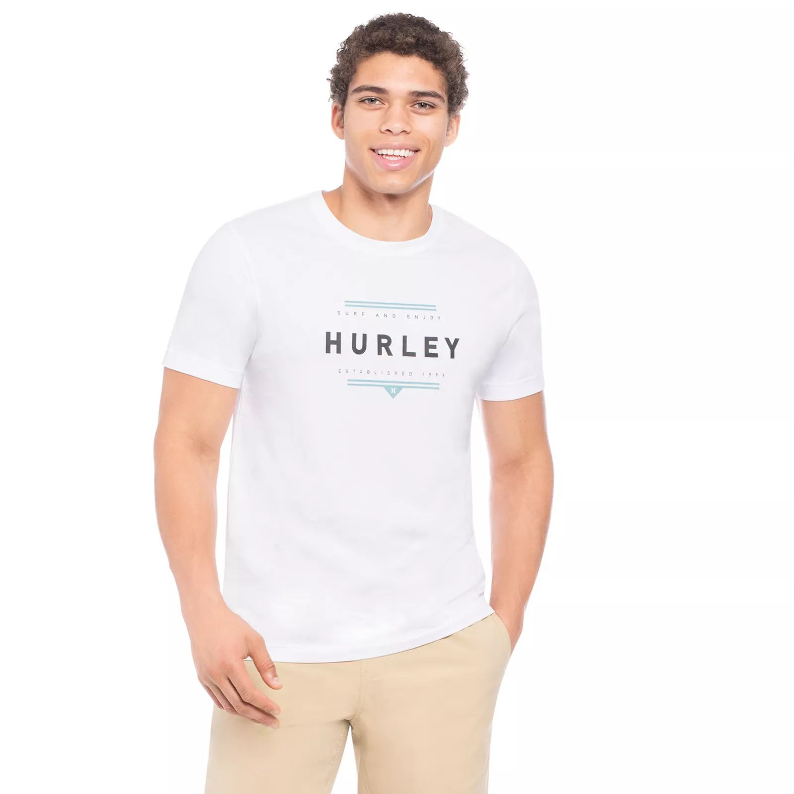 Men's Hurley Surf & Enjoy Graphic Tee, Size: Medium, White | Kohl's
