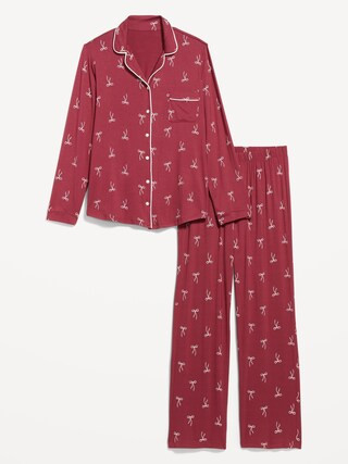 Knit Jersey Pajama Pant Set | Old Navy (CA)