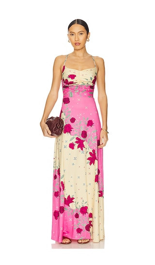 Agua Bendita x REVOLVE Arista Maxi Dress in Pink,Cream. - size M | Revolve Clothing (Global)