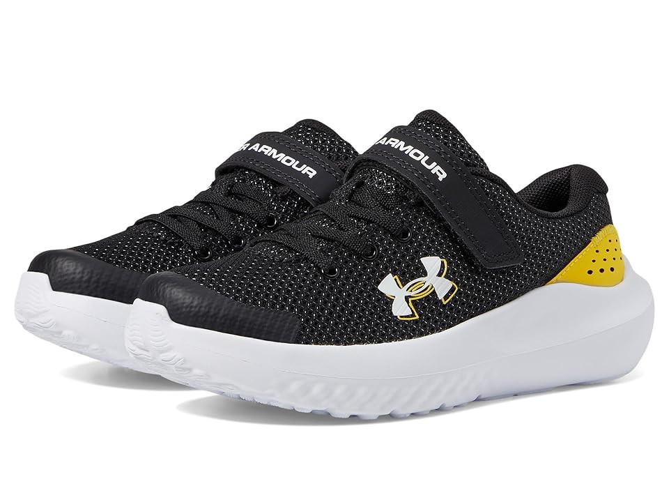 Under Armour Kids Pre School Surge 4 Alternate Closure (Little Kid) Boys Shoes Black/Taxi/White : 2.5 Little Kid M, Synthetic | Zappos
