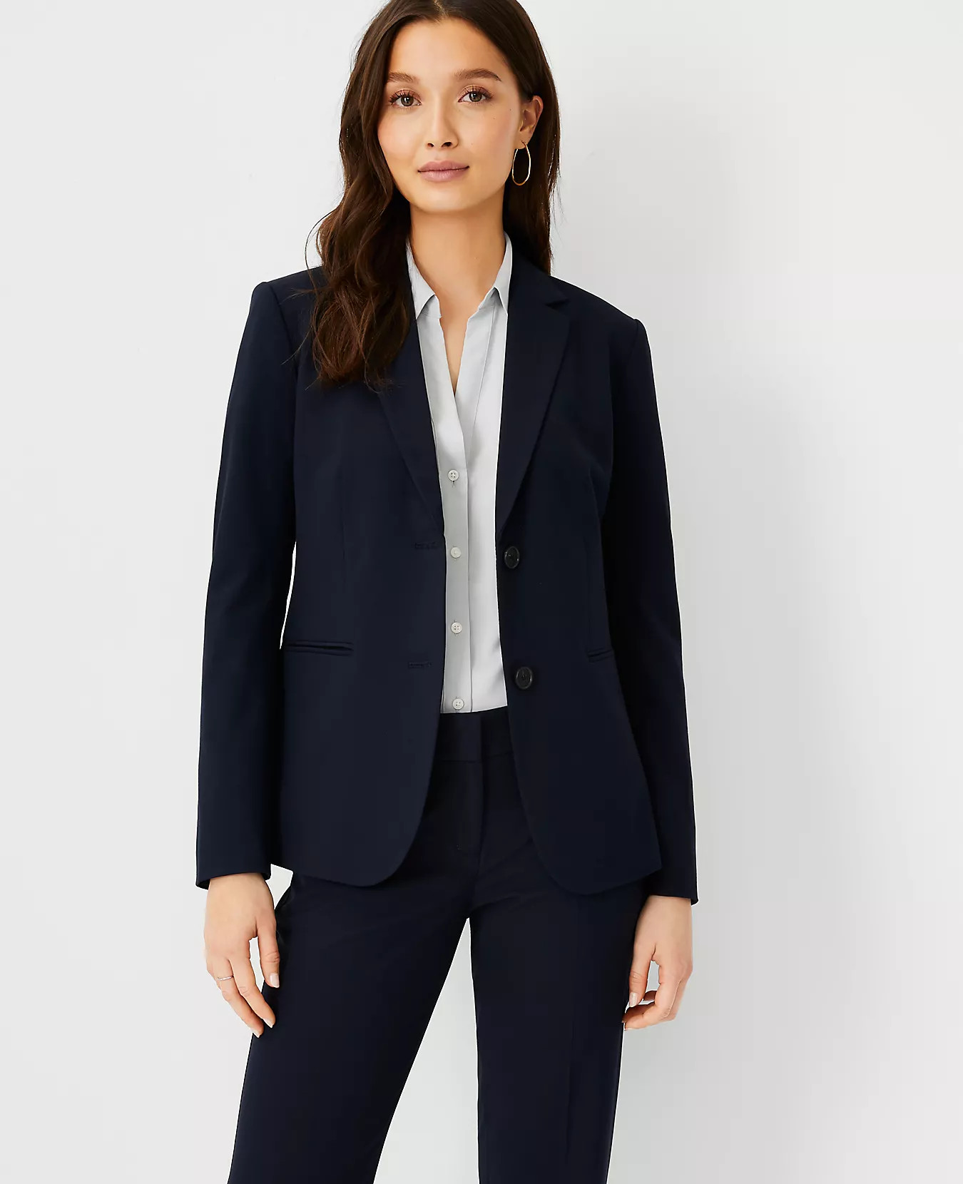 The Long Two-Button Blazer in Seasonless Stretch | Ann Taylor | Ann Taylor (US)