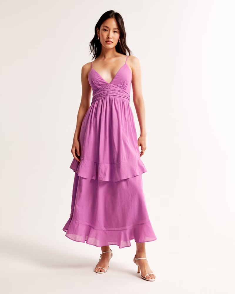 Women's Tiered Ruffle Maxi Dress | Women's Dresses & Jumpsuits | Abercrombie.com | Abercrombie & Fitch (US)