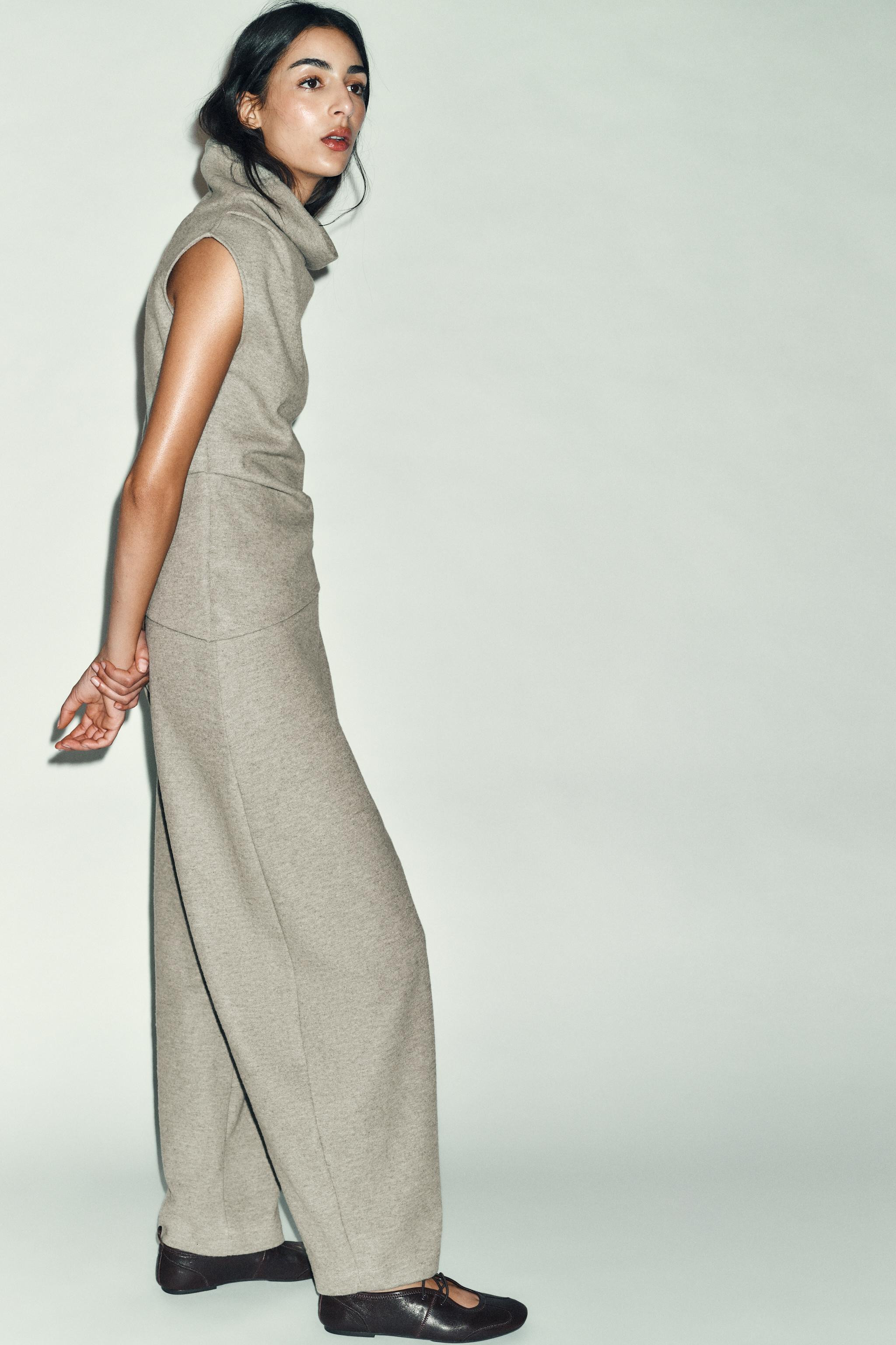 WRAP FRONT BUTTON PANTS | Zara US