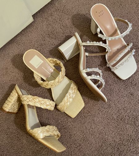Two of my favorite heeled sandals for spring, both on sale! True to size, I take my normal size 9
.
Raffia heeled sandals Pearl heeled sandals target finds 

#LTKshoecrush #LTKfindsunder100 #LTKsalealert