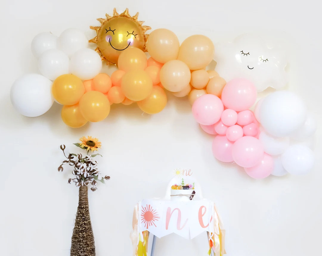 First Trip around the sun 1st birthday Balloon garland kit Banner | One sun First trip around the... | Etsy (US)