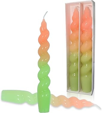 Handmade Candle Sticks Tapered Candlesticks - Gedengni 7.5 Inch Twisted Taper Candles for Table D... | Amazon (US)
