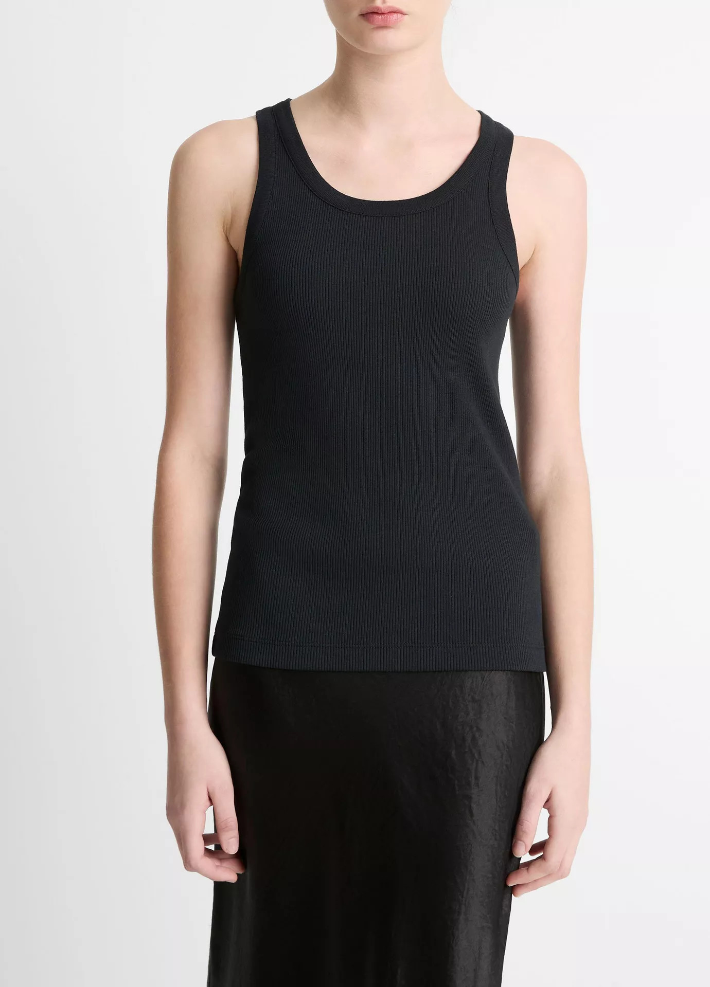 Ribbed Scoop-Neck Tank | Vince LLC