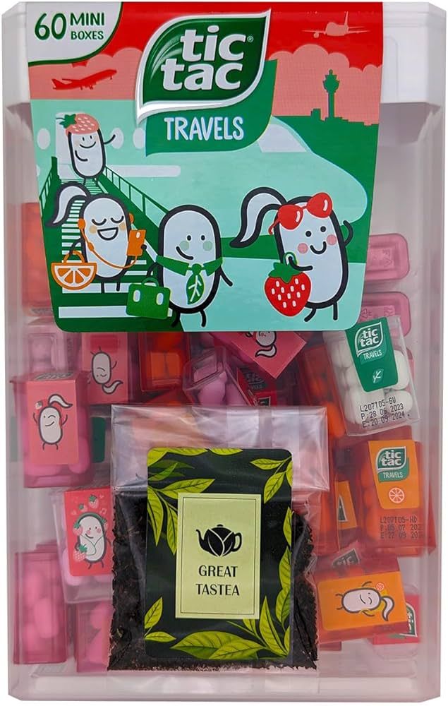 Tic Tacs Travels mini packs - individual packets - Flavoured drops - mint - orange - strawberry s... | Amazon (US)