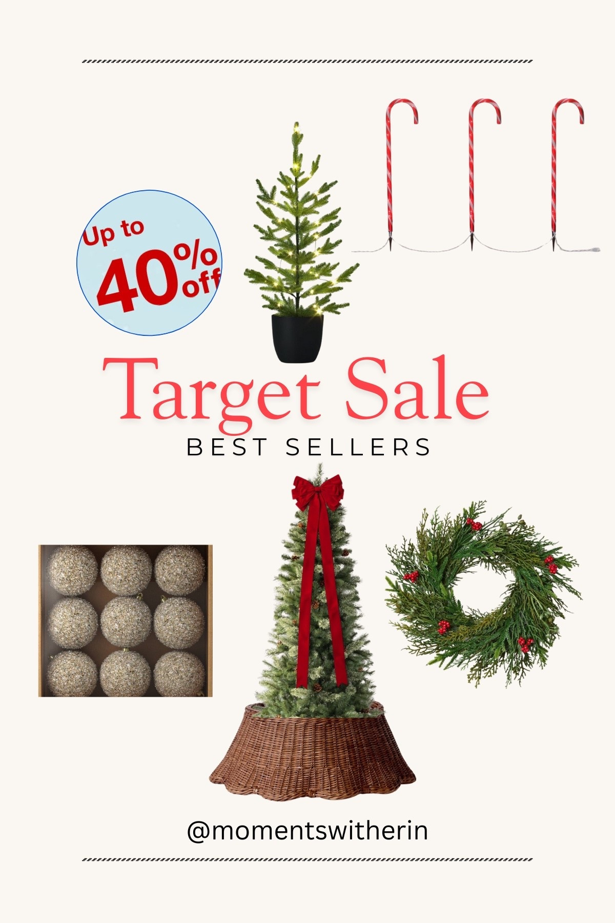Target 40% off Christmas Decor. Best Sellers on Sale! 

#LTKHoliday #LTKSeasonal #LTKSaleAlert