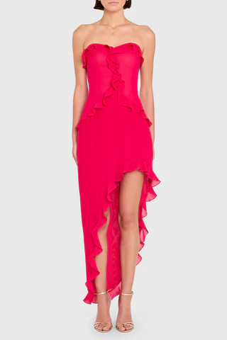 Amanda Uprichard Anessa Gown in Kiss - Size XS | Amanda Uprichard