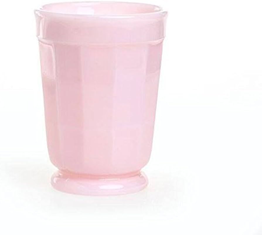 Pink Milk Glass Tumbler Paneled Sides Hande Made | Amazon (US)