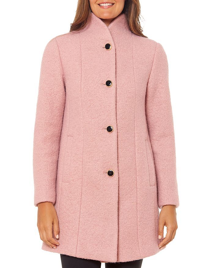 kate spade new york Stand-Collar Textured Coat Back to Results -  Women - Bloomingdale's | Bloomingdale's (US)