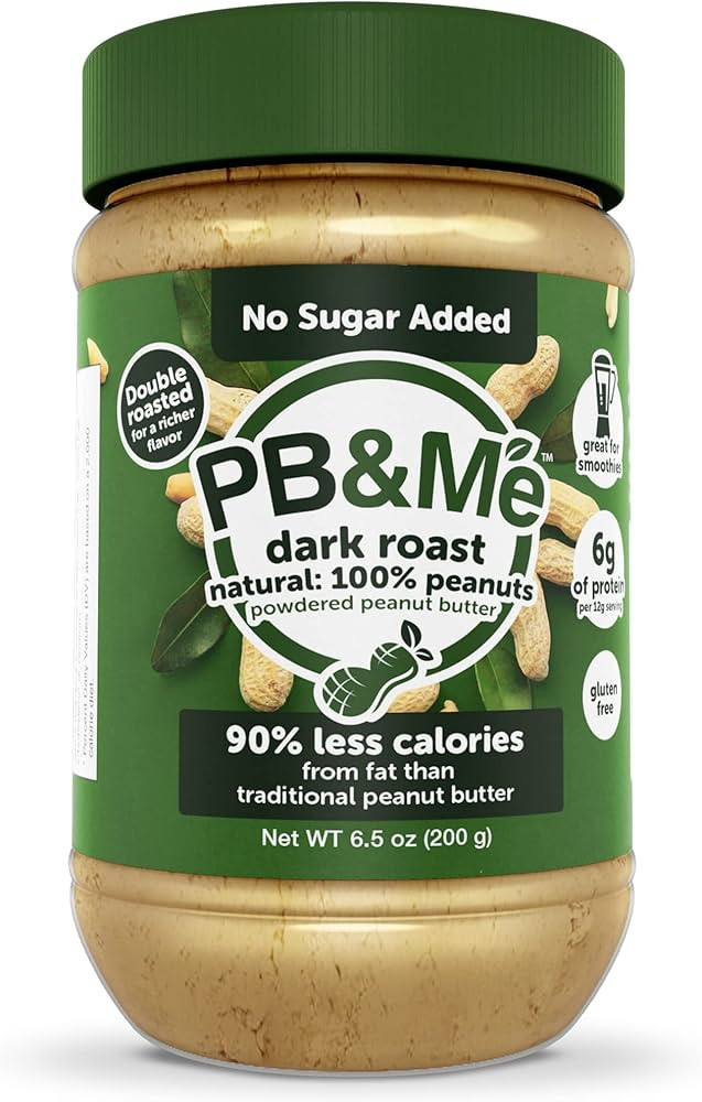 PB&Me Sugar Free Dark Roast Peanut Butter Powder - Powdered Peanut Butter, Peanut Powder for Smoo... | Amazon (CA)