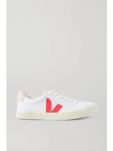 Veja - Esplar Rubber-trimmed Organic Cotton-canvas Sneakers - White | NET-A-PORTER (US)