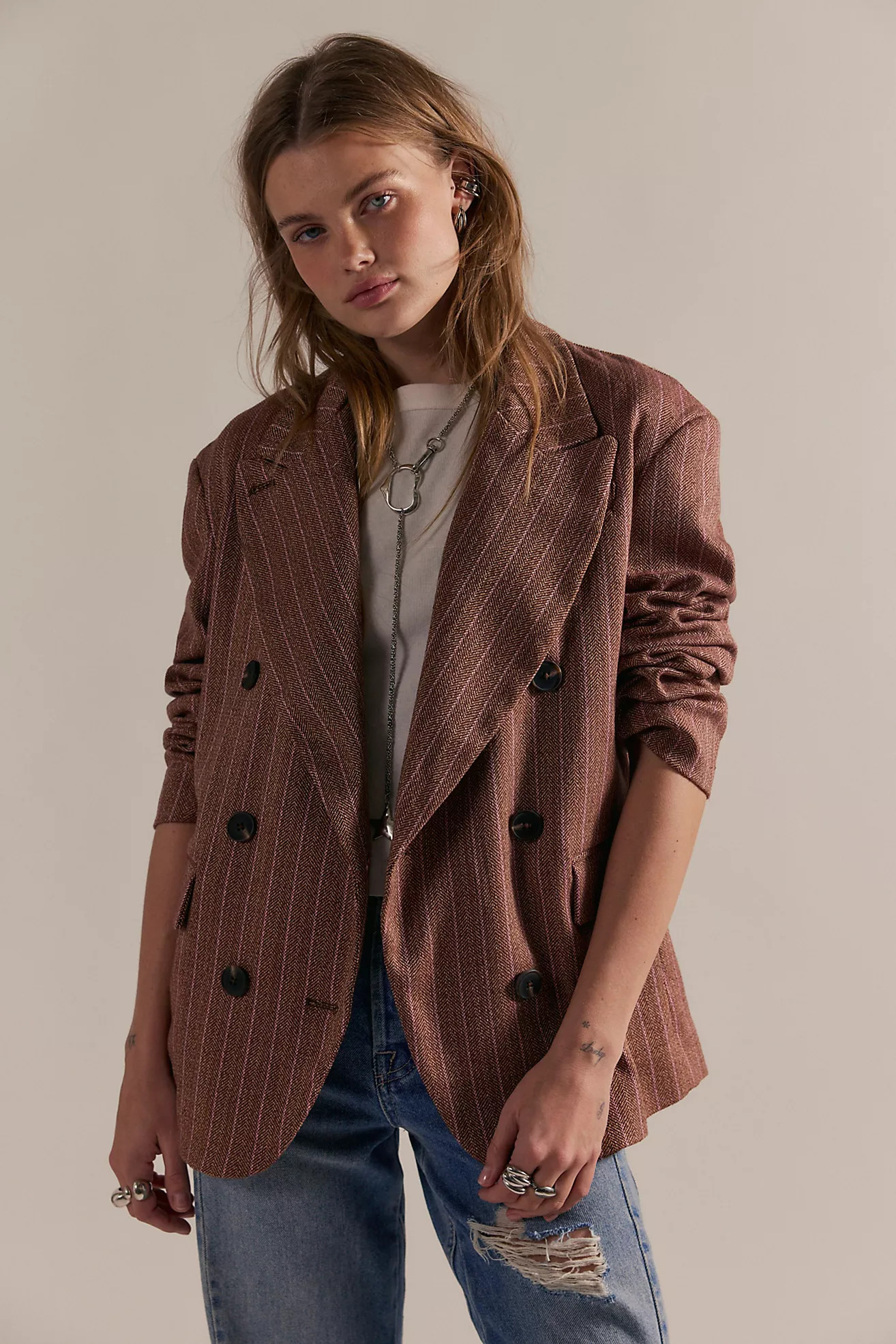 Dean Double-Breasted Blazer | Free People (Global - UK&FR Excluded)